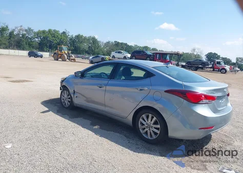 2015 Hyundai Elantra Se from USA, damaged, VIN 5NPDH4AE4FH608059